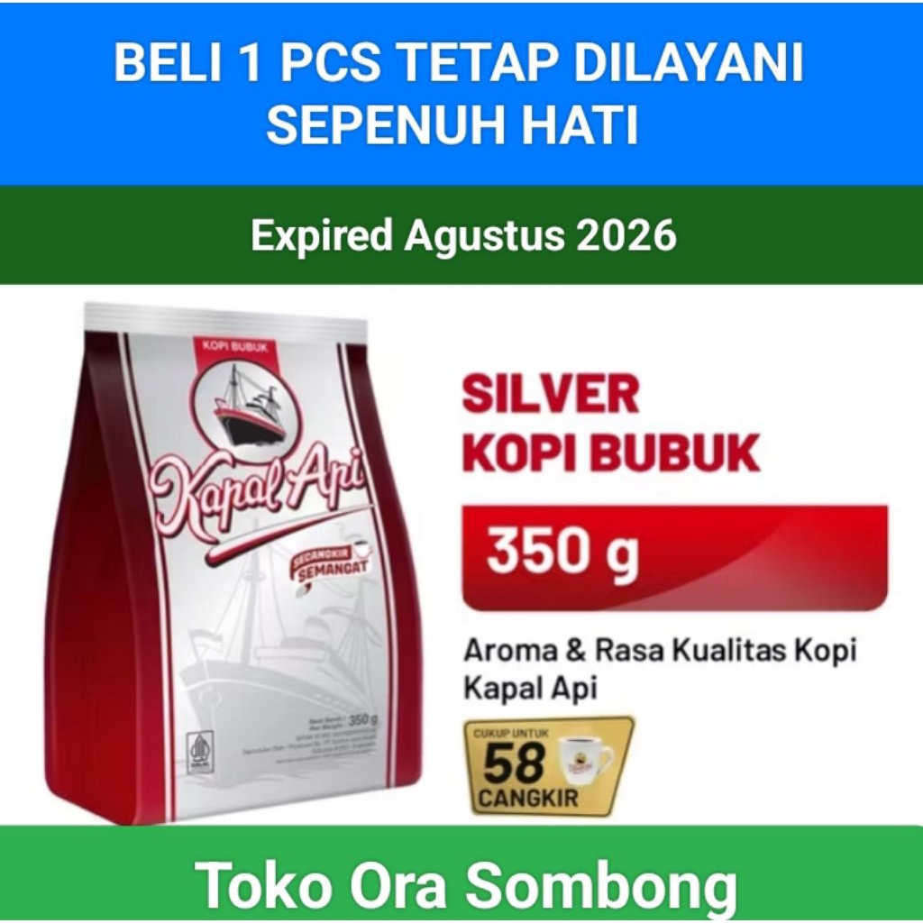 

Kapal Api SILVER 350g exp Agust 2026