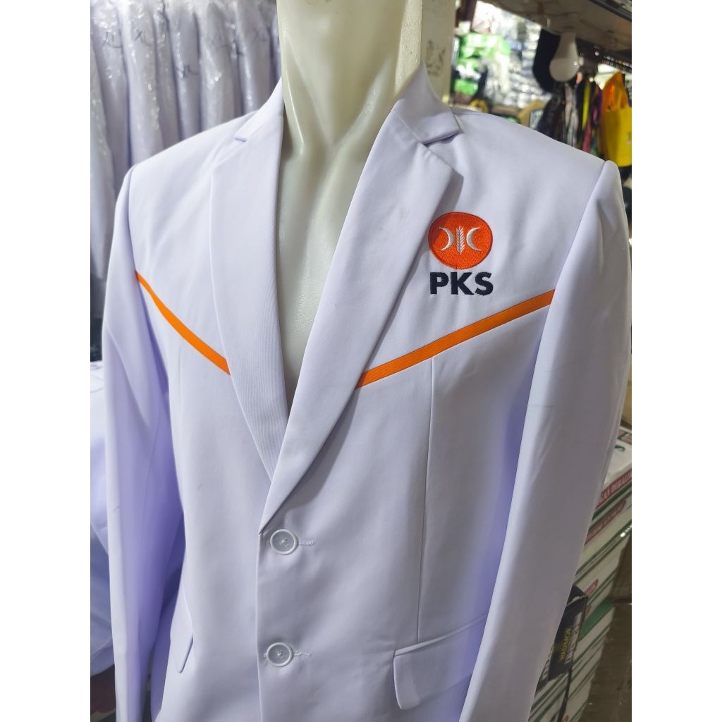 Jas Partai PKS Jas PKS Putih