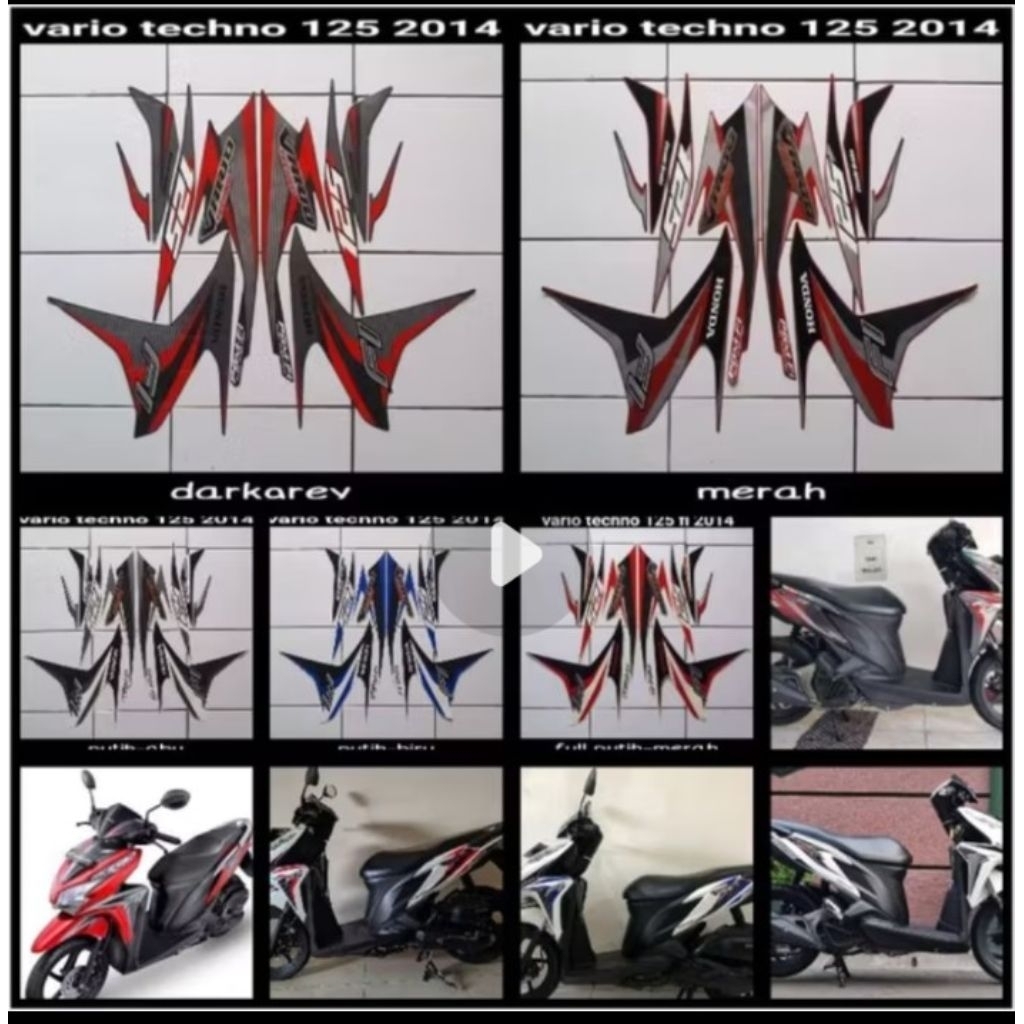 STRIPING STANDAR VARIO FI 125 2014 LIS BODY MOTOR FUL VARIO FI 2014