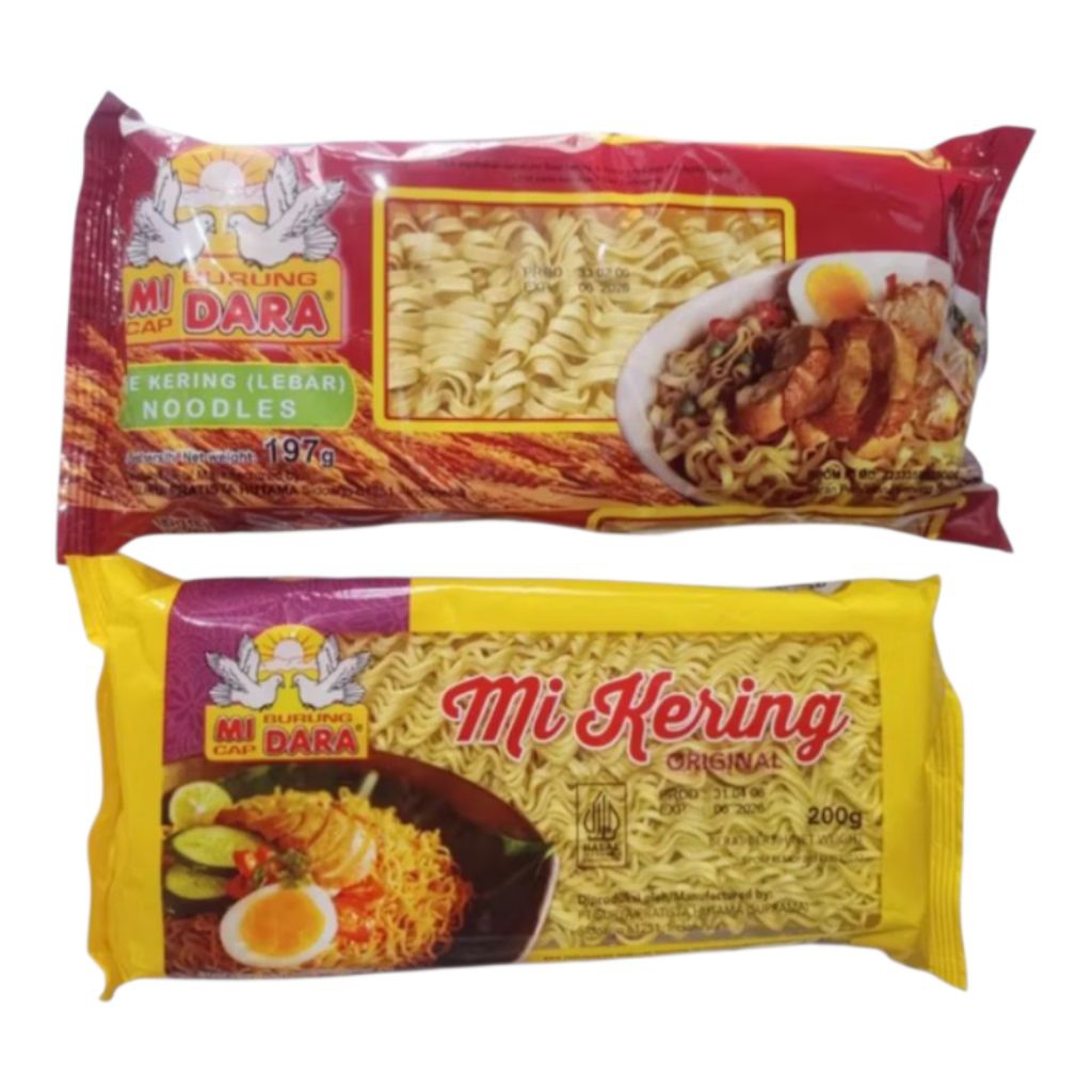 

Mie Kering Cap Burung Dara /Mi Kuning Kering 200g
