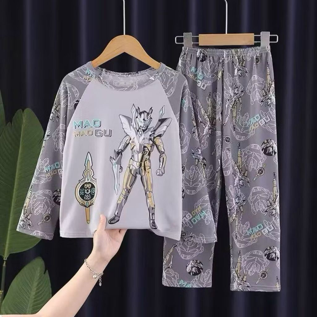 SS BAJU ANAK IMPORT KARAKTER ULTRAMEN HITAM/ BAJU TIDUR ANAK/ BAJU KAOS ANAK/BAJU TIDUR LUCU