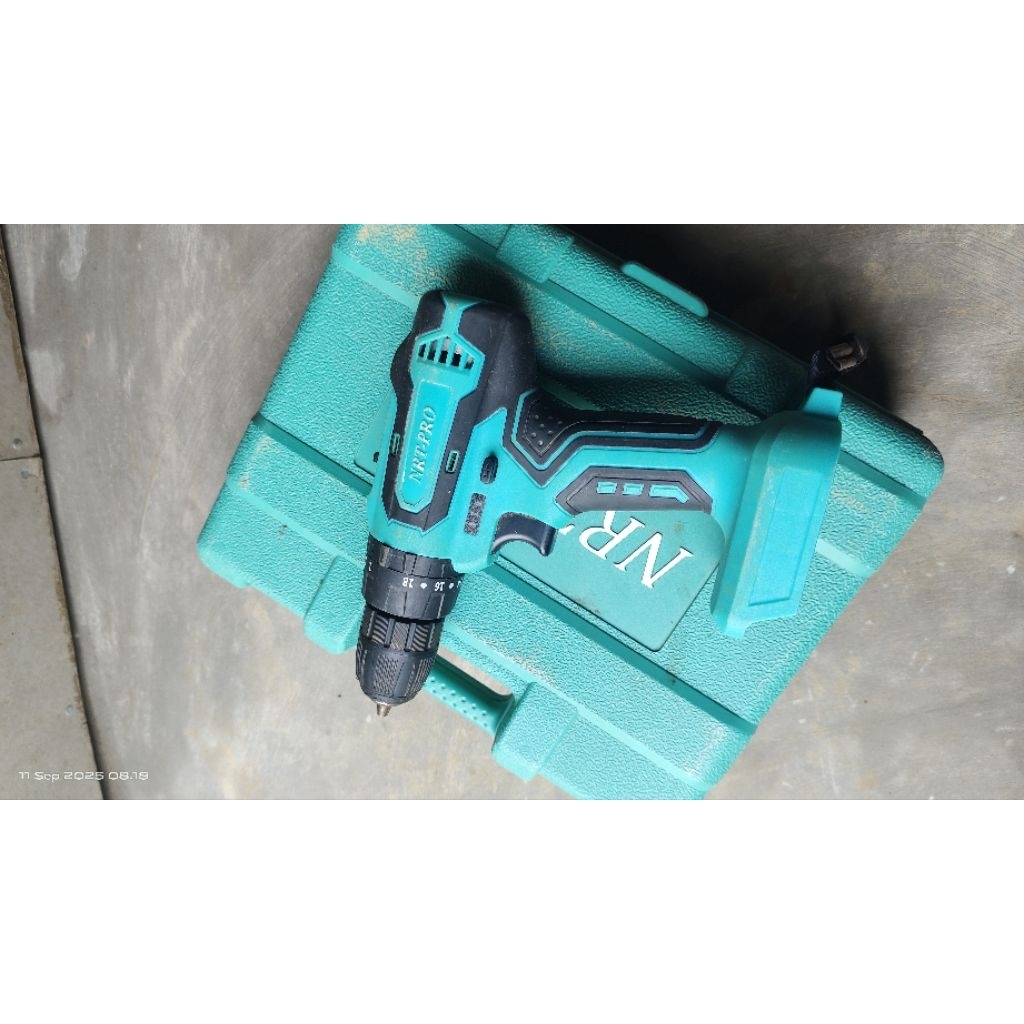 Bor Cordless/bor baterai NRT Pro 20v second