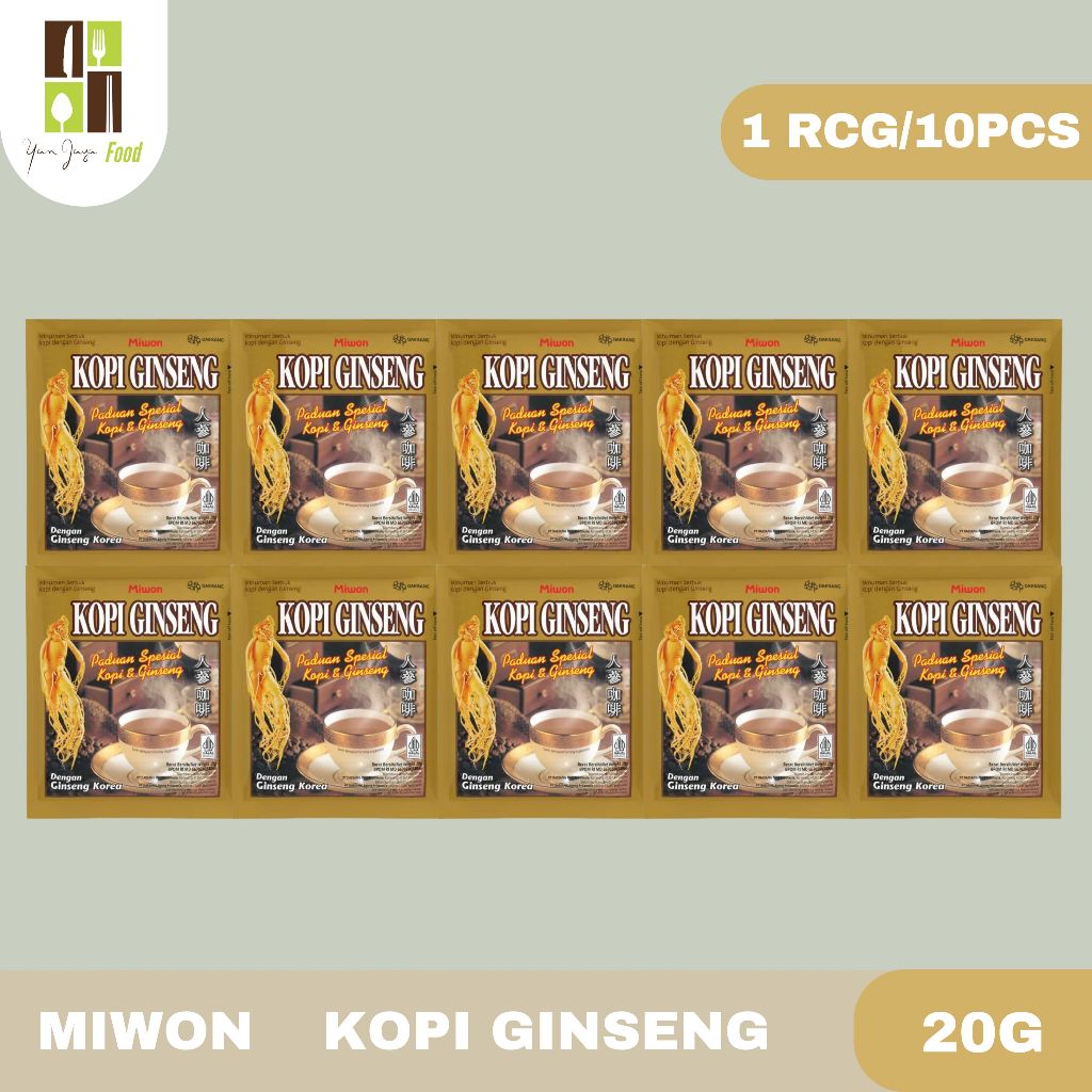 

Miwon Kopi Ginseng - 1 RCG/10 PCS / Ginseng Korea / Kopi Korea / Mamasuka