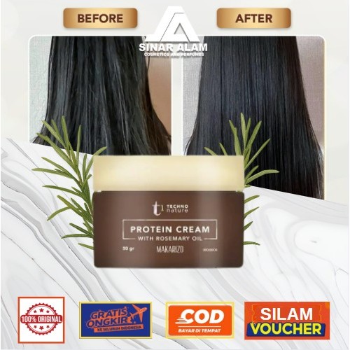 Makarizo T1 Protein Cream 50ml Rambut Lembut