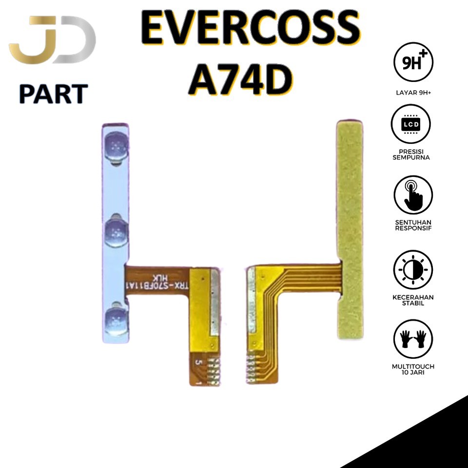 FLEXIBEL ON / OFF + VOLUME EVERCOSS A74D ORIGINAL