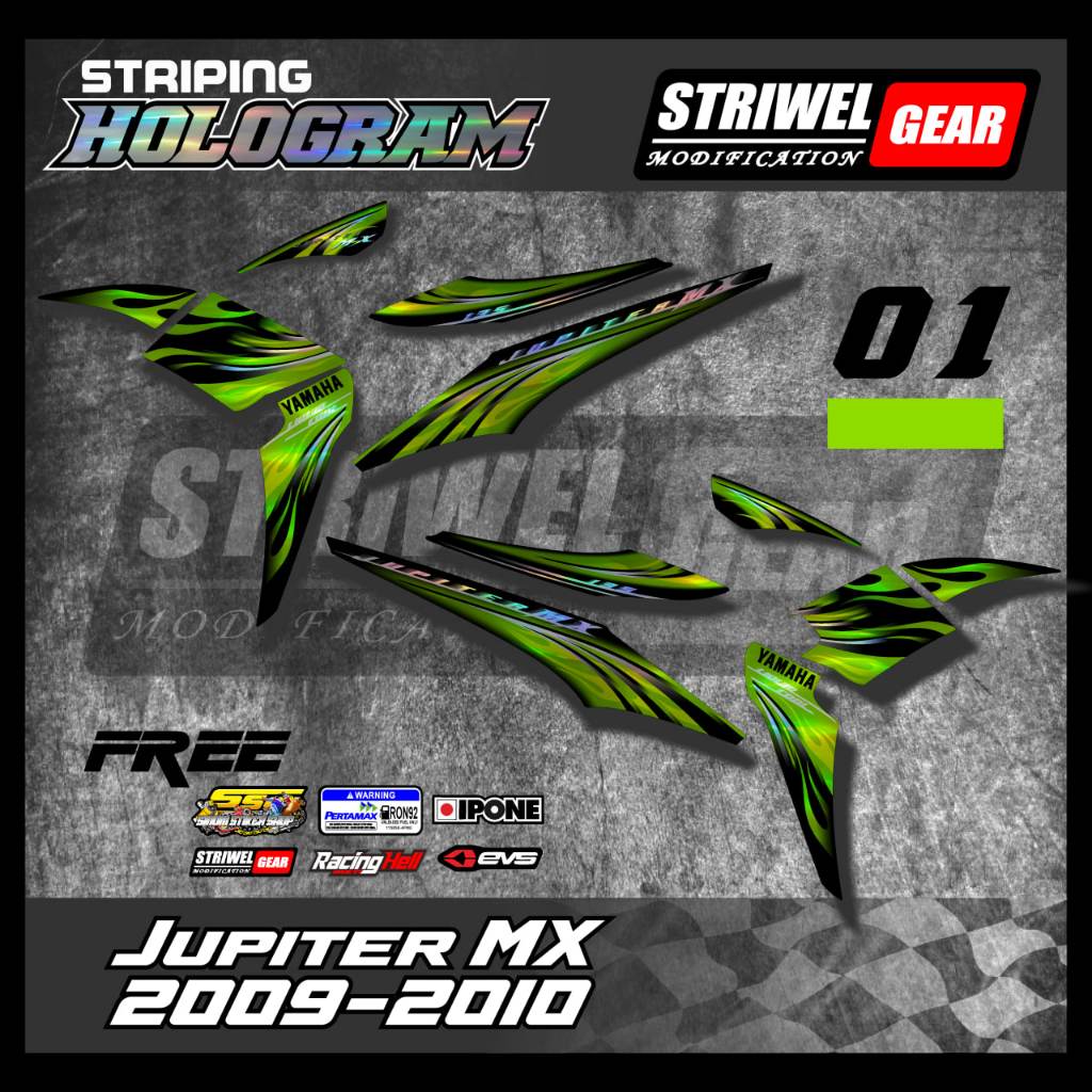 Jupiter MX Old Stiker List Standar Hologram Jupiter MX 2010