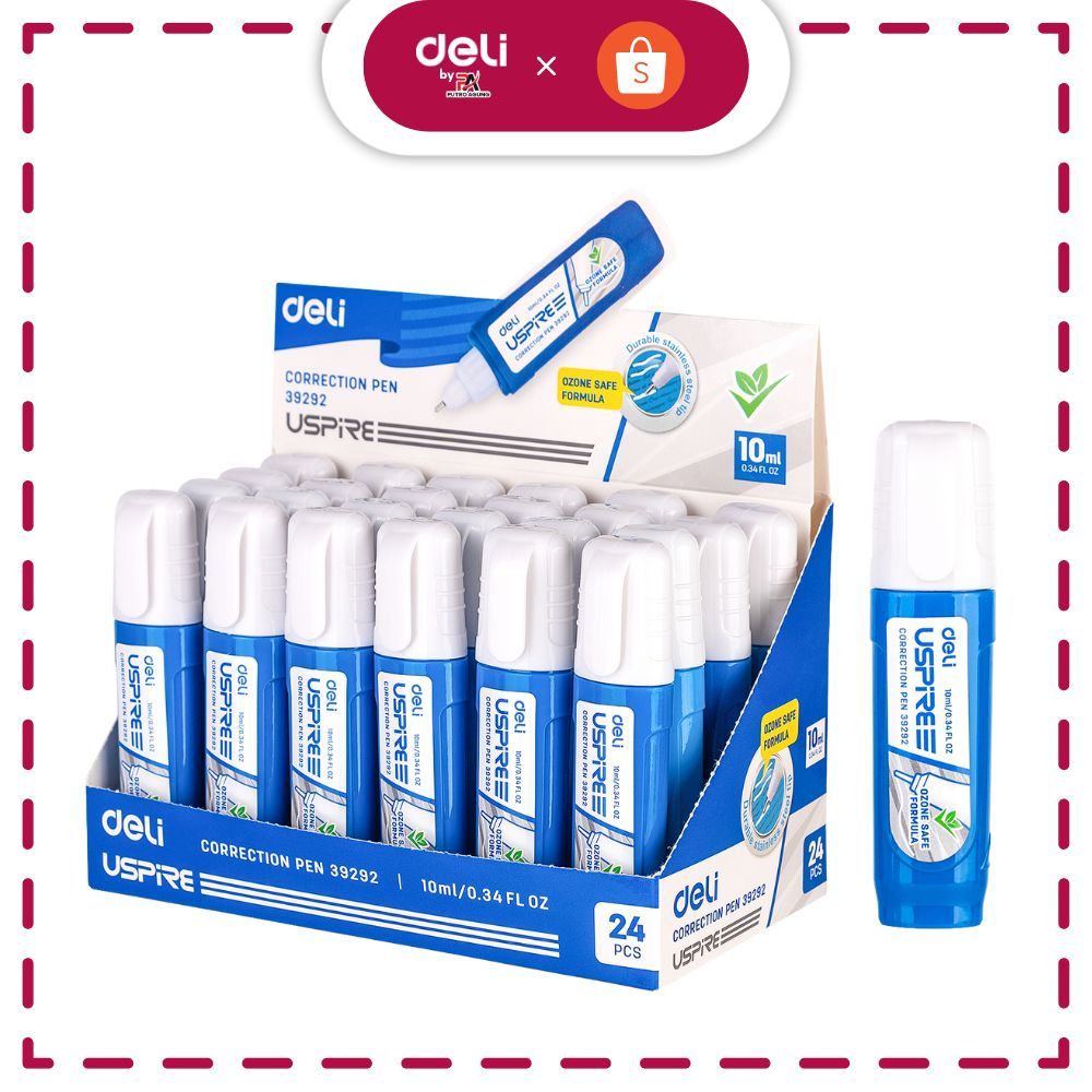 

Deli Tip X Koreksi Pena Ujung Logam tidak bercun 10ml E39292
