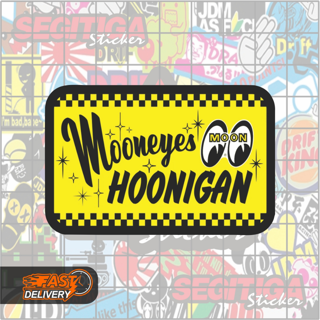 

Sticker Mooneyes Hoonigan Ukuran 7 x 4.5 Cm