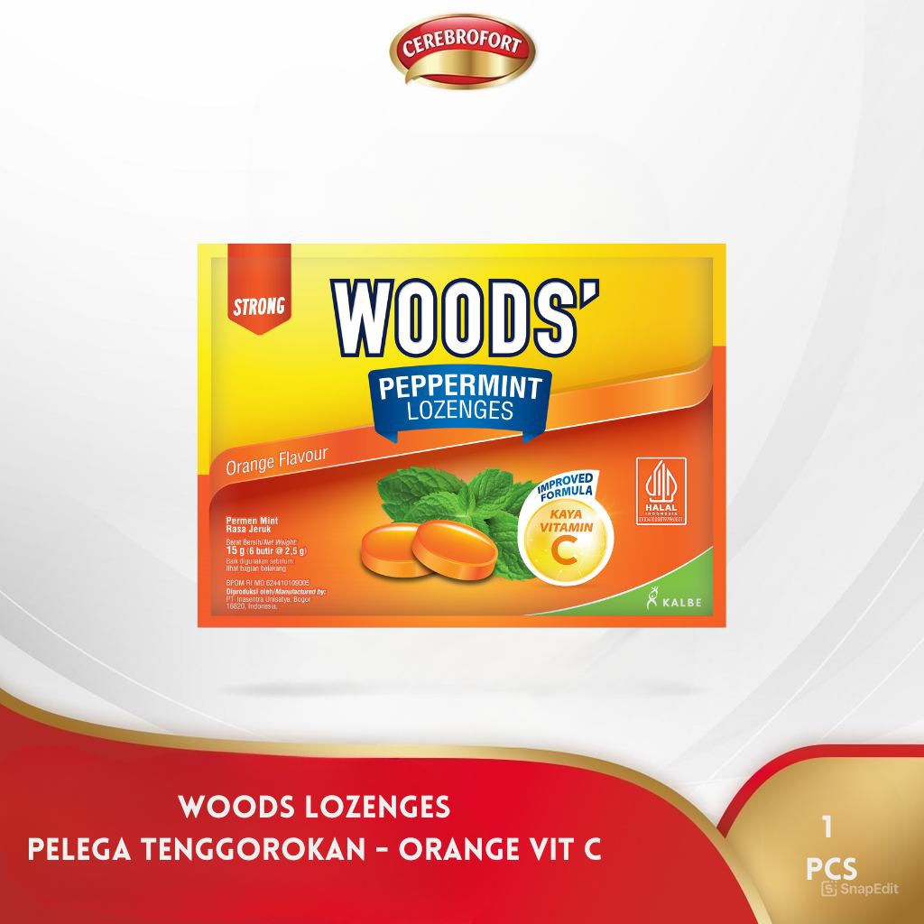 

Woods' Peppermint Lozenges Permen Woods