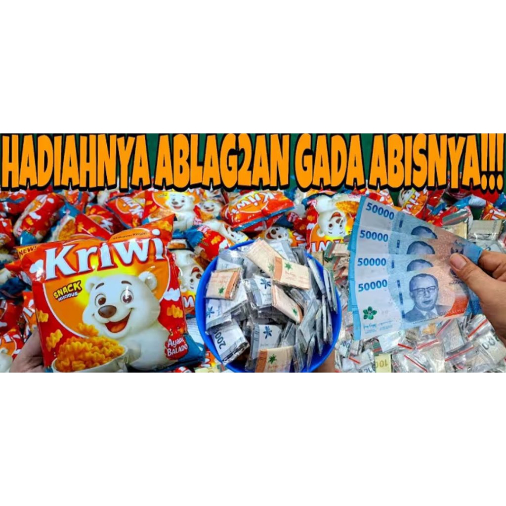 

ciki berhadiah uang tunai kriwi baru,baca deskripsi produk (5pcs)