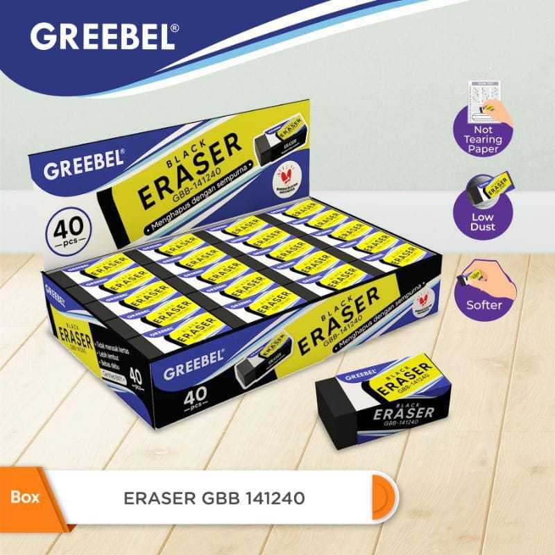 

GREEBEL BLACK ERASER GBB-141240 | PENGHAPUS HITAM