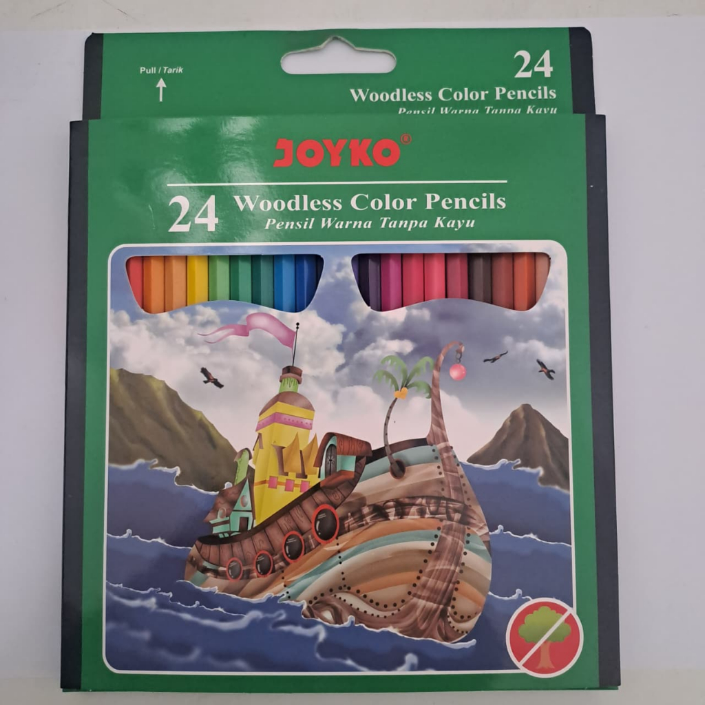 

Pensil Warna Joyko Woodless 24 Warna