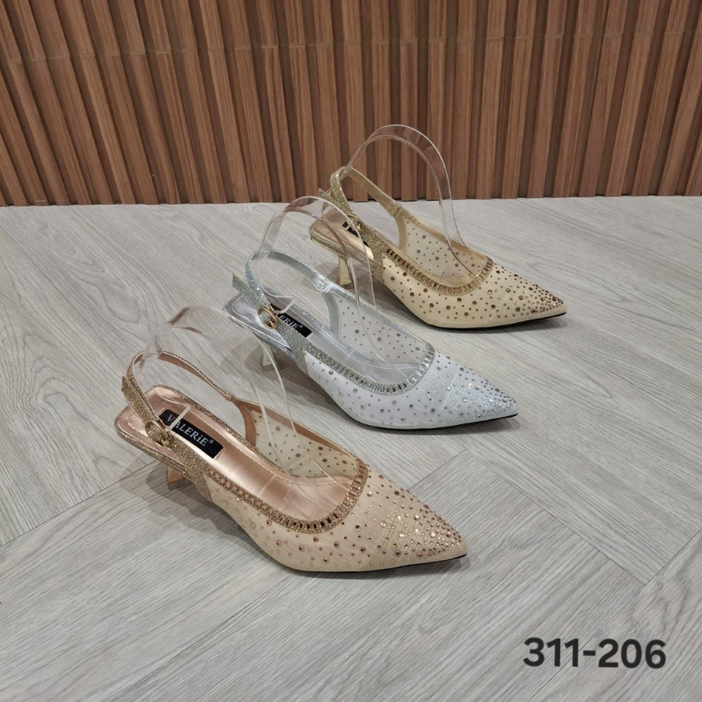 Valerie Heels Tali Belakang 5cm Glitter 36-40 311-206