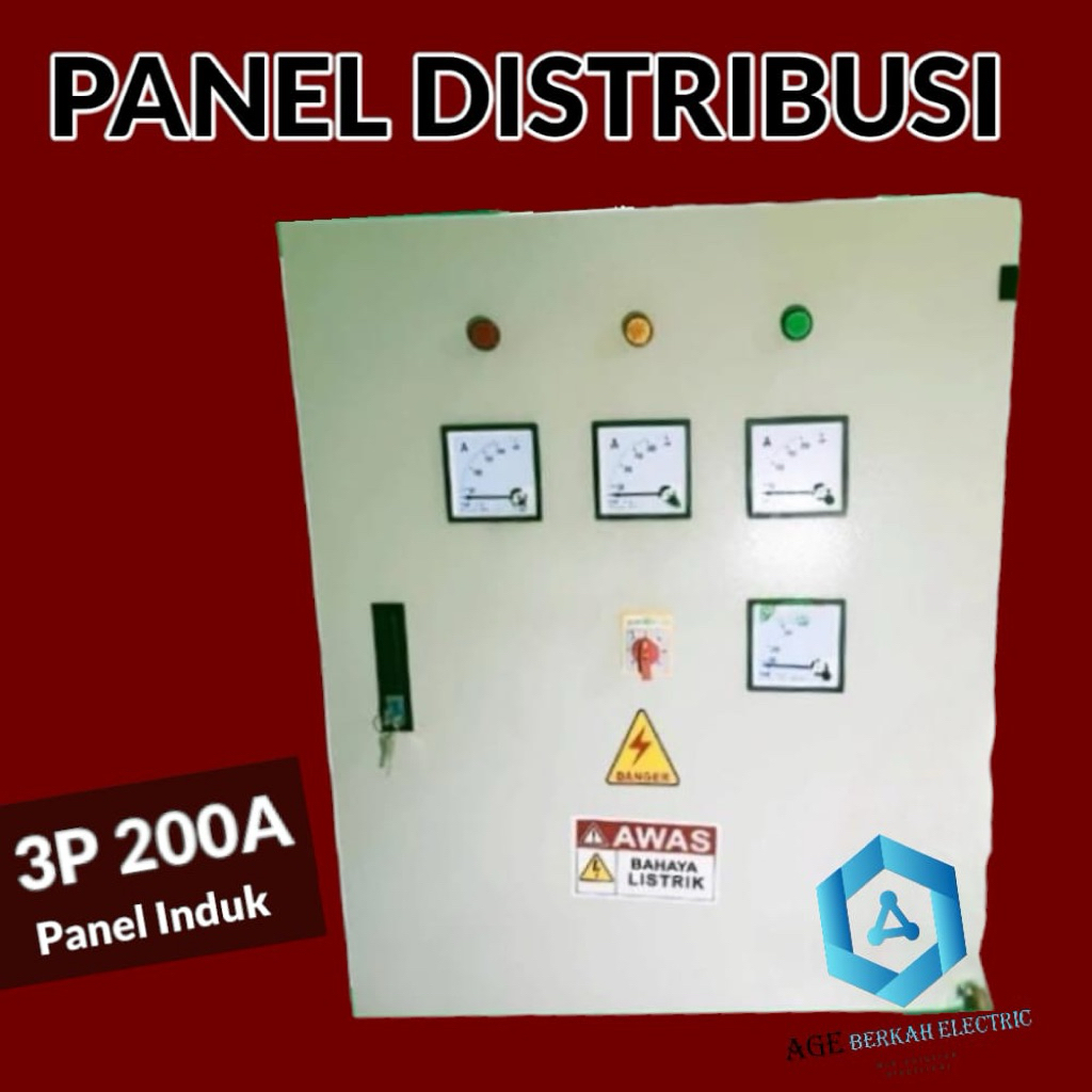 PANEL MDP 3phase 200a PANEL DISTRIBUSI 3phase 200a PANEL INDUK 3phase 200a