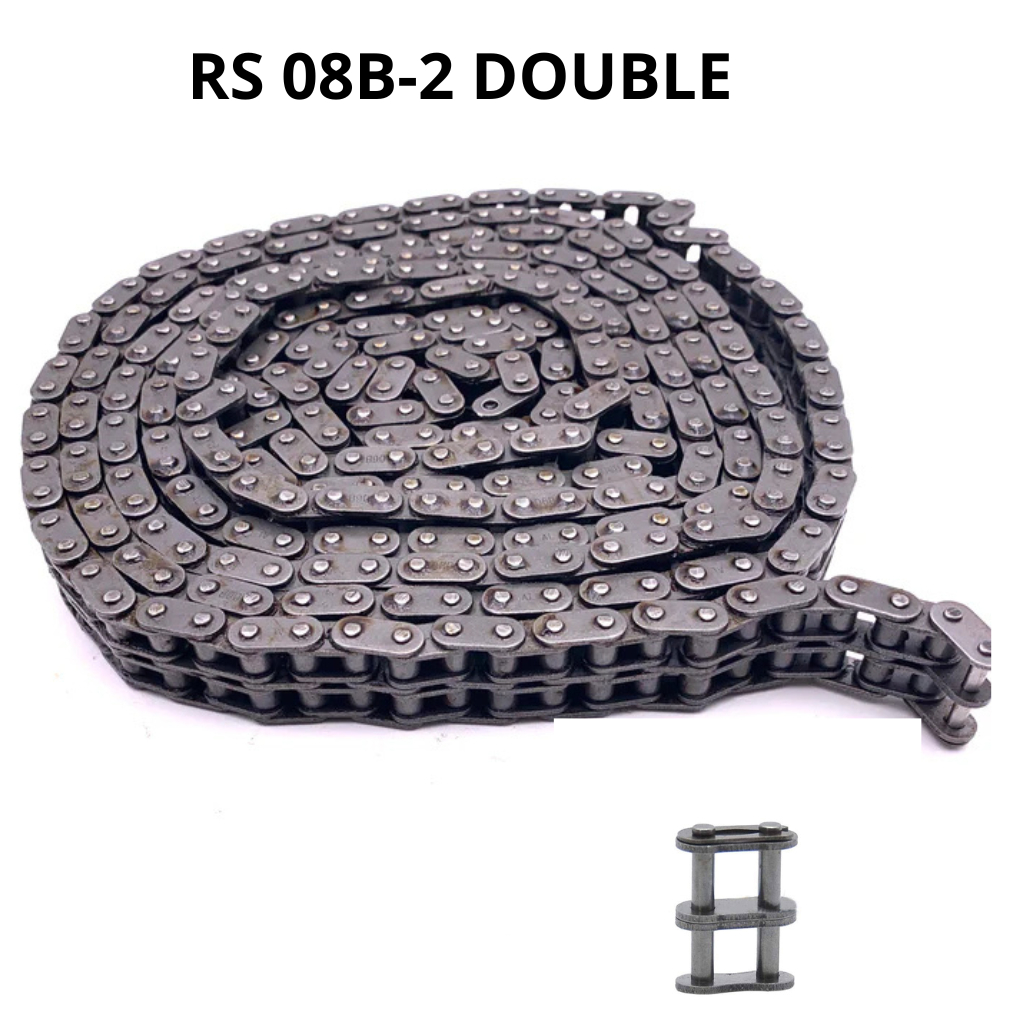 ROLLER CHAIN 08B-2 DOUBLE  RANTAI 08B - 2 MITA + SAMBUNGAN RANTAI