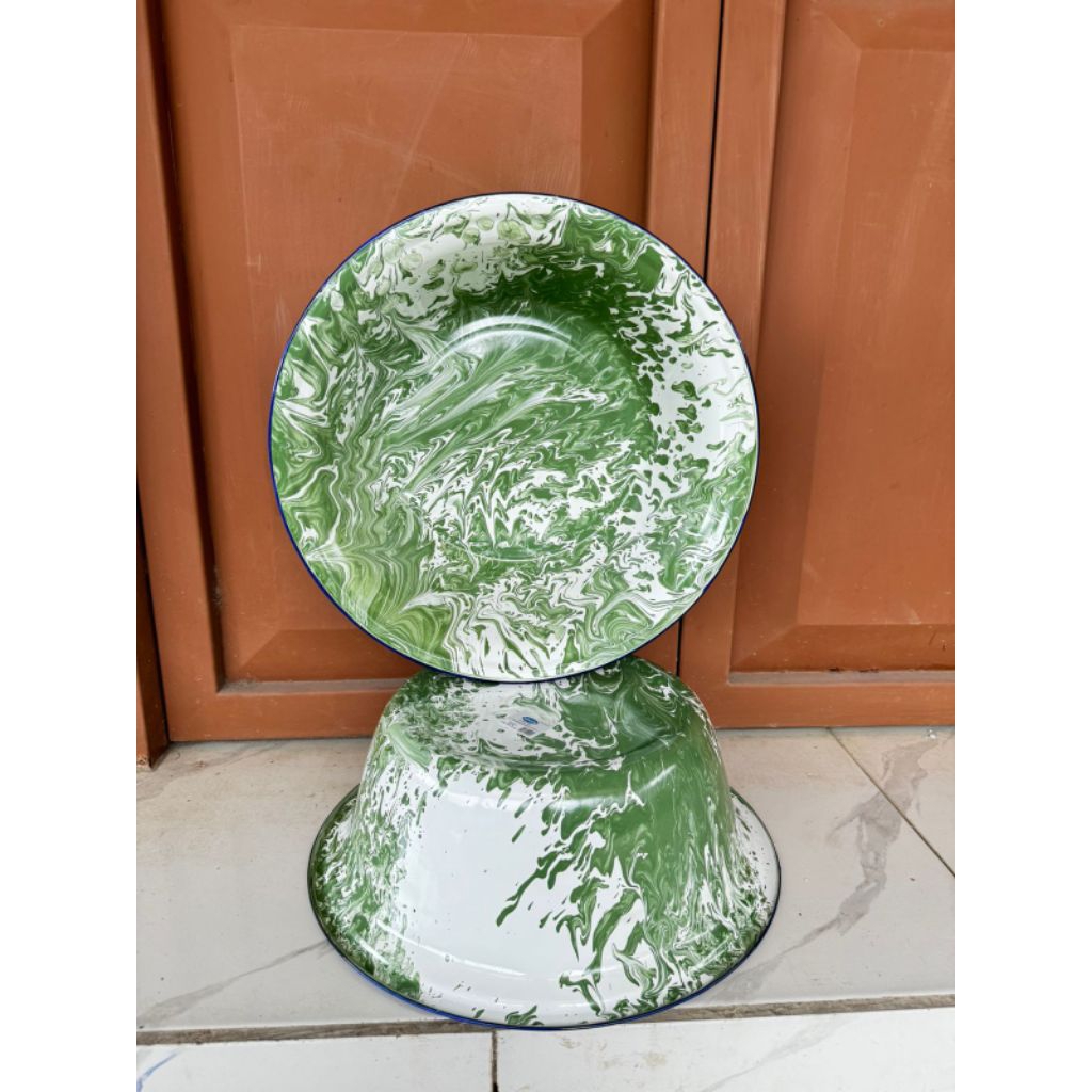 waskom enamel seng lurik/baskom enamel seng