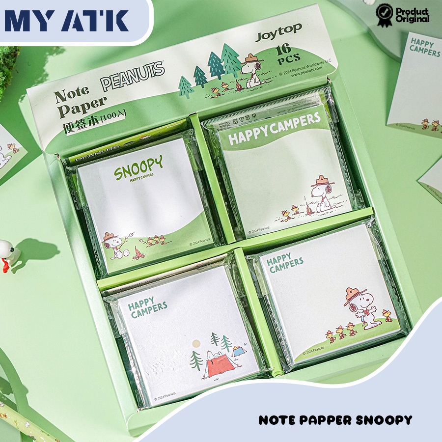 

1 PCS Kertas Catatan Kecil Snoopy / Memo Mini Karakter Snoopy