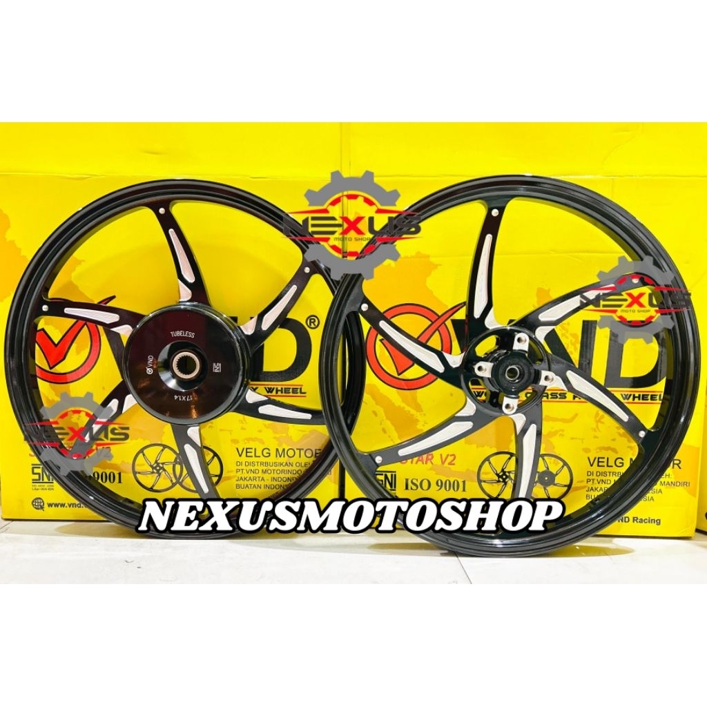 Velg Vnd Six Star V2 Ring17 Vario 110/ Vario 125/ Vario 150/ Vario160 CBS/ Beat/ Scoopy/ Spacy/ Geni