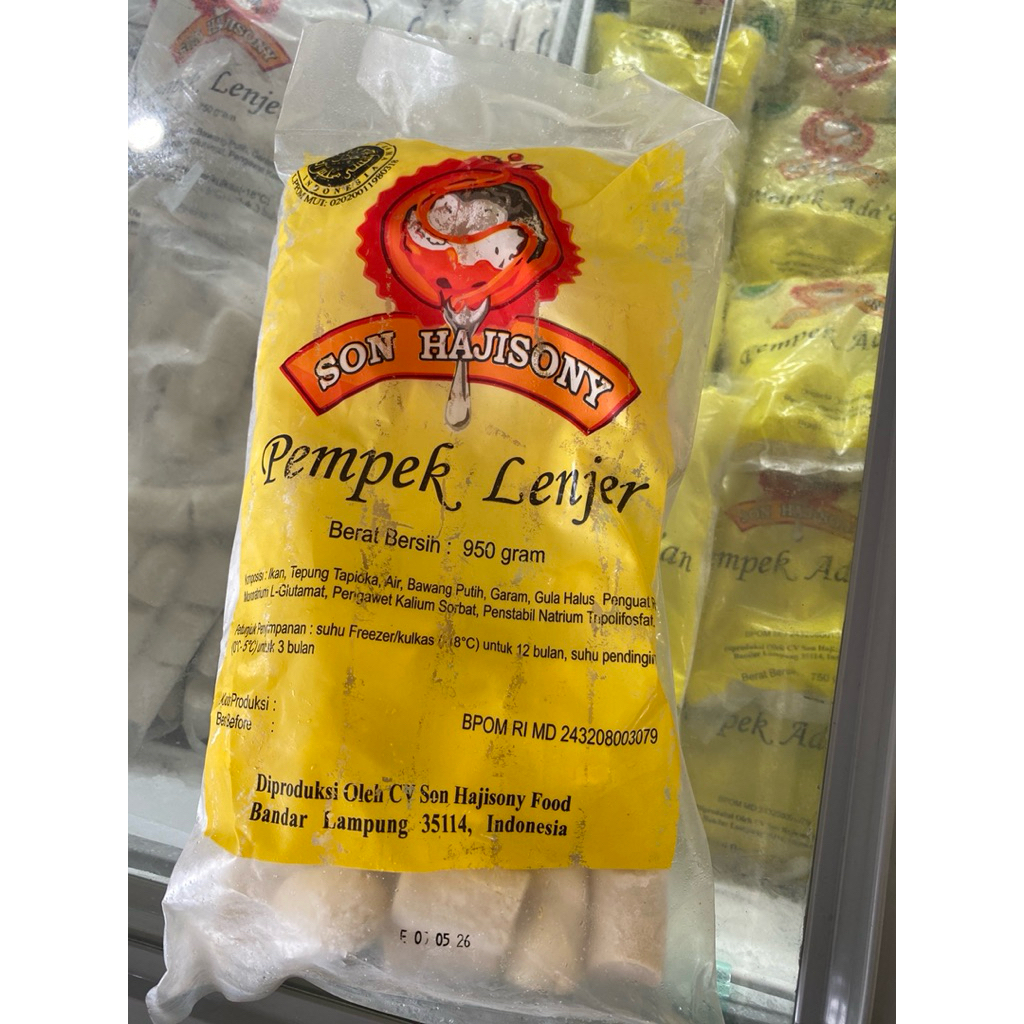 

Pempek Lenjer Son Haji Sony