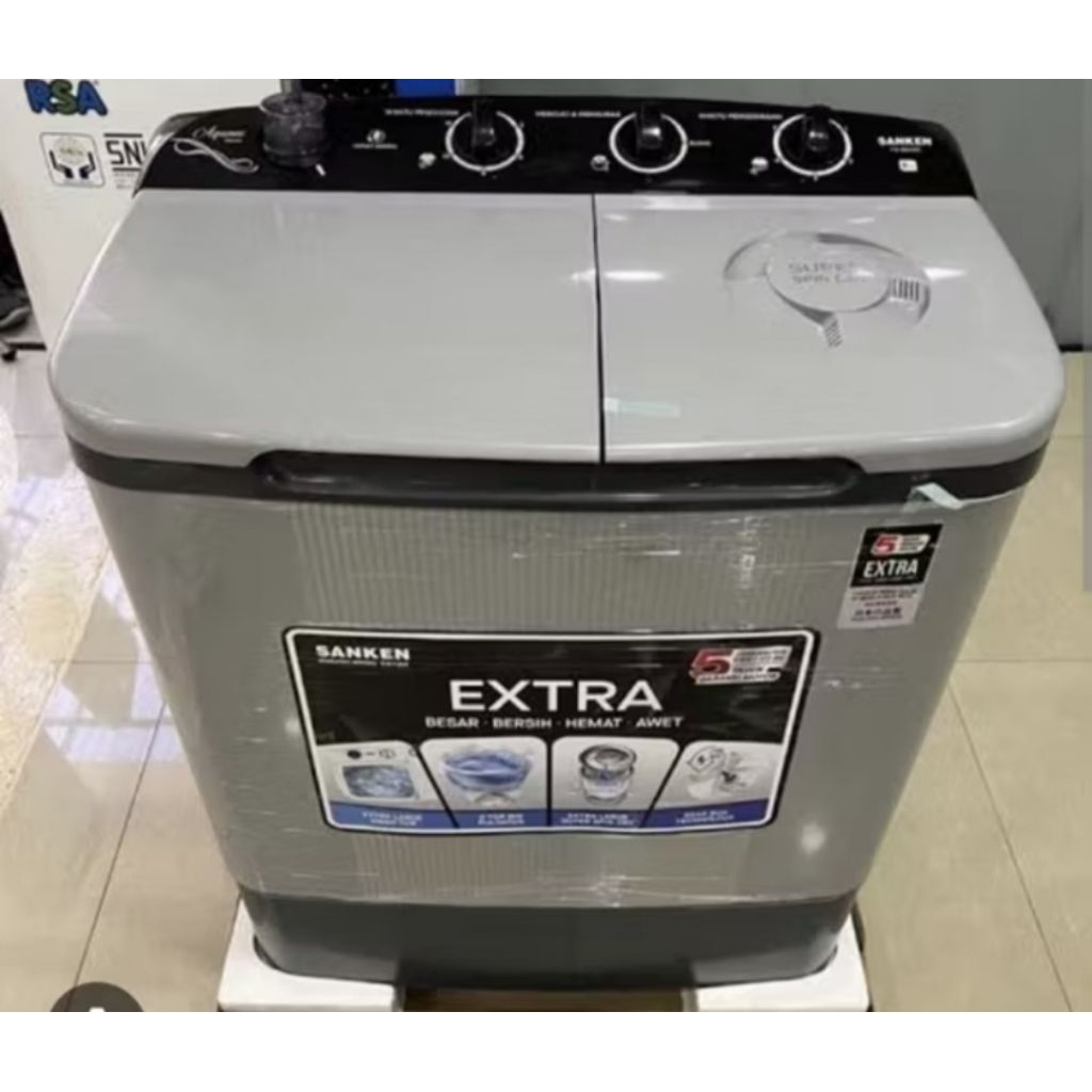 MESIN CUCI SANKEN 2 TABUNG 8 KG