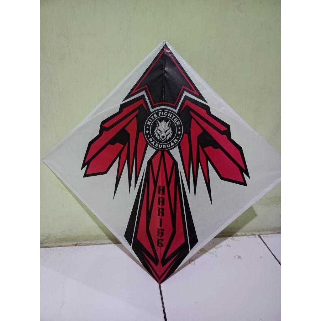 layangan sukoi full petung double lilitan 2 warna 10pcs/25pcs