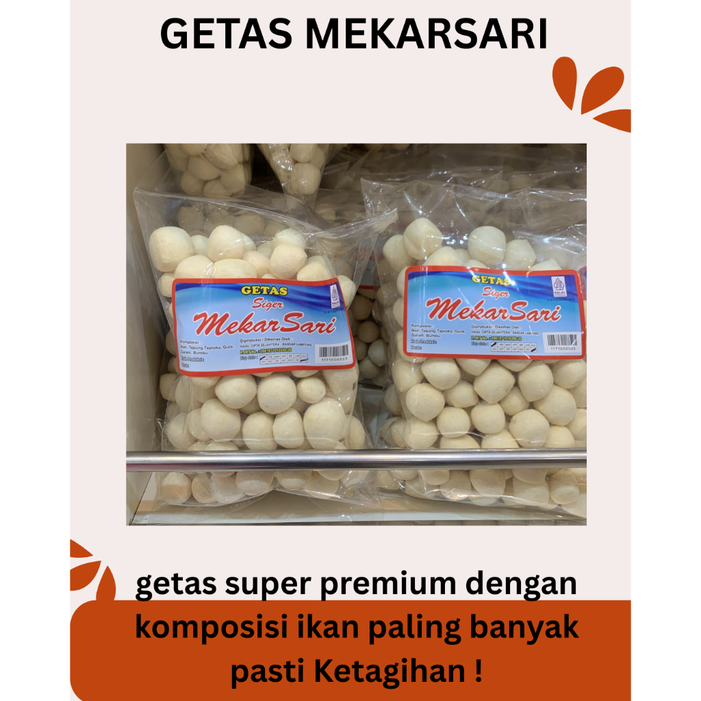 

getas mekarsari premium 250 gr ikan tenggiri