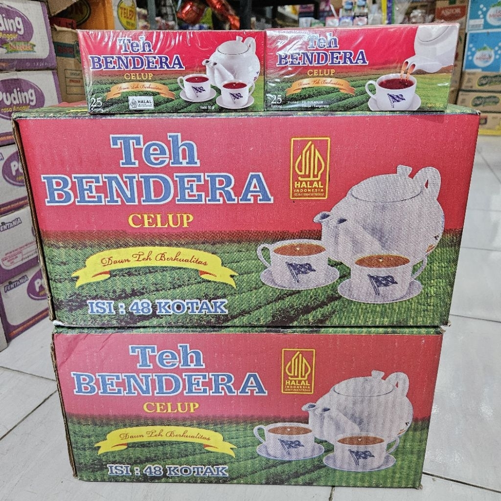 

1 Dus Teh Bendera Kotak Celup isi 48 Kotak