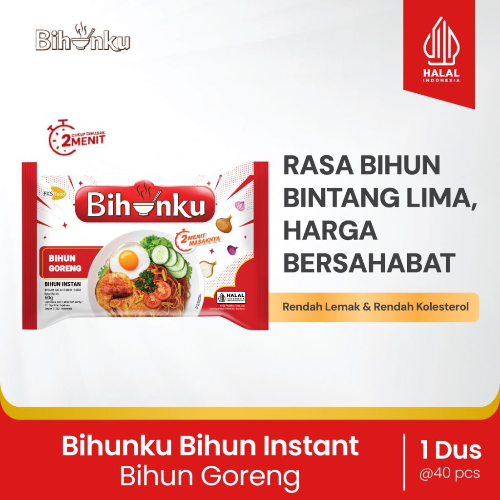 bihunku bihun instan goreng 1dus 40pcs