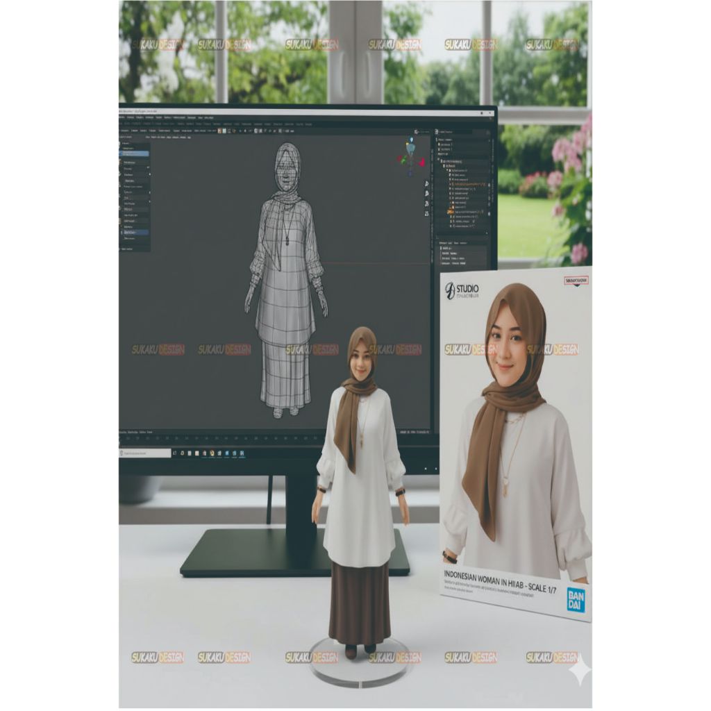 Poster Miniatur Foto AI / Bisa Custom Dengan Foto Sendiri