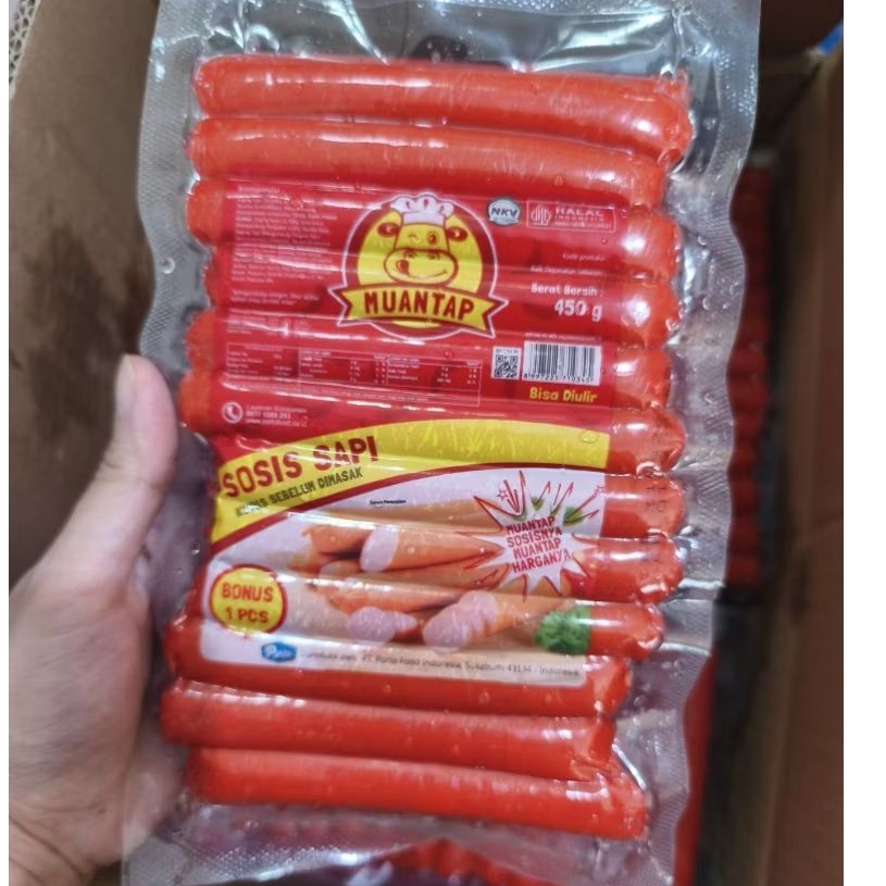Sosis Sapi Bartoz 450 gram Sosis Muantap FROZEN