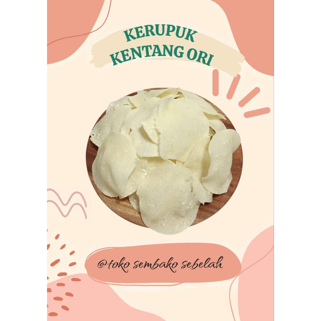 

Aneka Kerupuk Kentang/Potato Kemasan 250gr