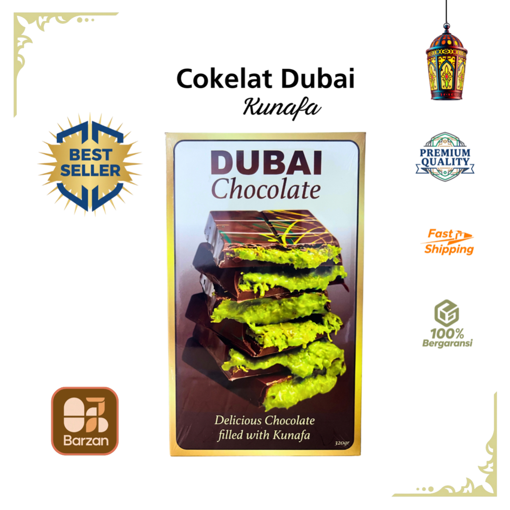 

Cokelat Dubai isi Kunafa 320gr | Sultan Chocolate – Dubai Chocolate with Kunafa Premium High Quality