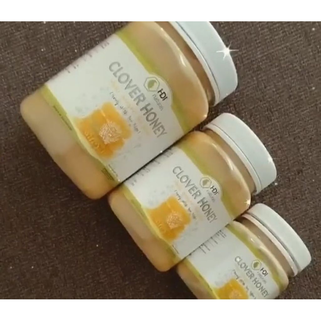 

madu clover honey 1kg,500gr,250gr asli 2028 free sendok kayu