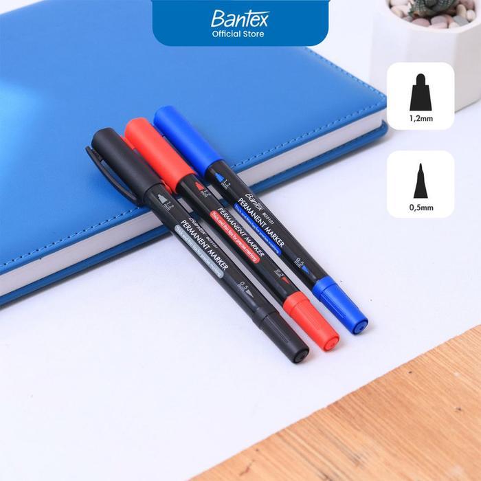 

Bantex Spidol Dual Tip Permanen / Permanent Marker Dapat Menulis Segala Permukaan BG5101