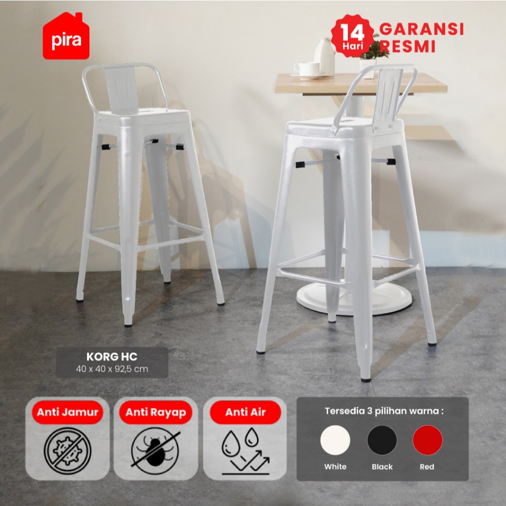 Pira - Korg HC Kursi Bar / Kursi Cafe / Kursi Besi