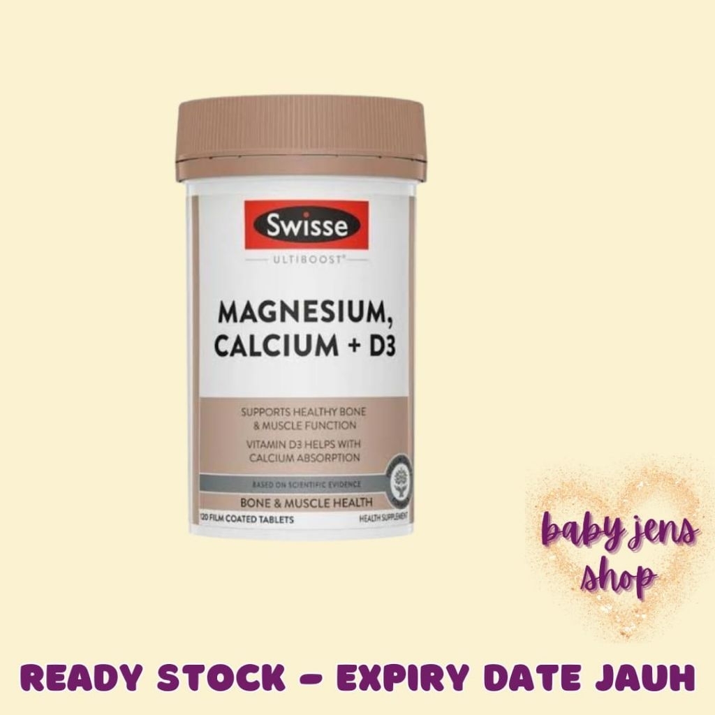 Swisse Magnesium Calcium D3 120 Tablets