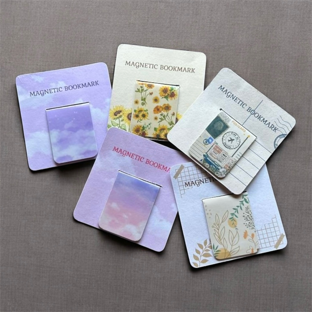 

Handmade | Bookmark Aesthetic | Magnetic Bookmark | Penanda Buku | Alat Baca | Stationery Estetik | Book Accessories
