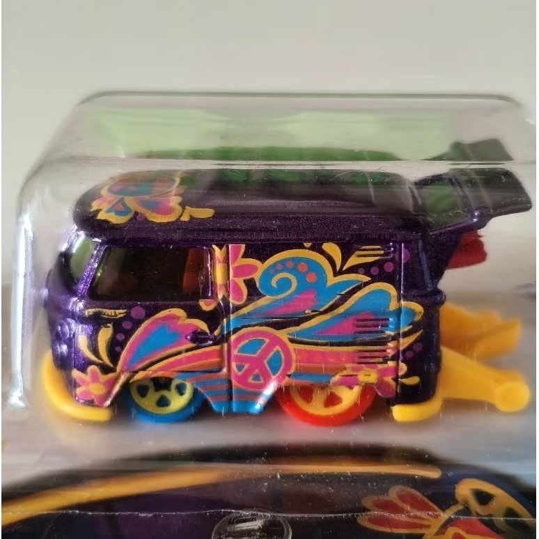 Hotwheels Kool Kombi Hw Art Cars (TREASURE HUNT), Warna Ungu, Error Posisi Tidur, New Barang Sesuai 