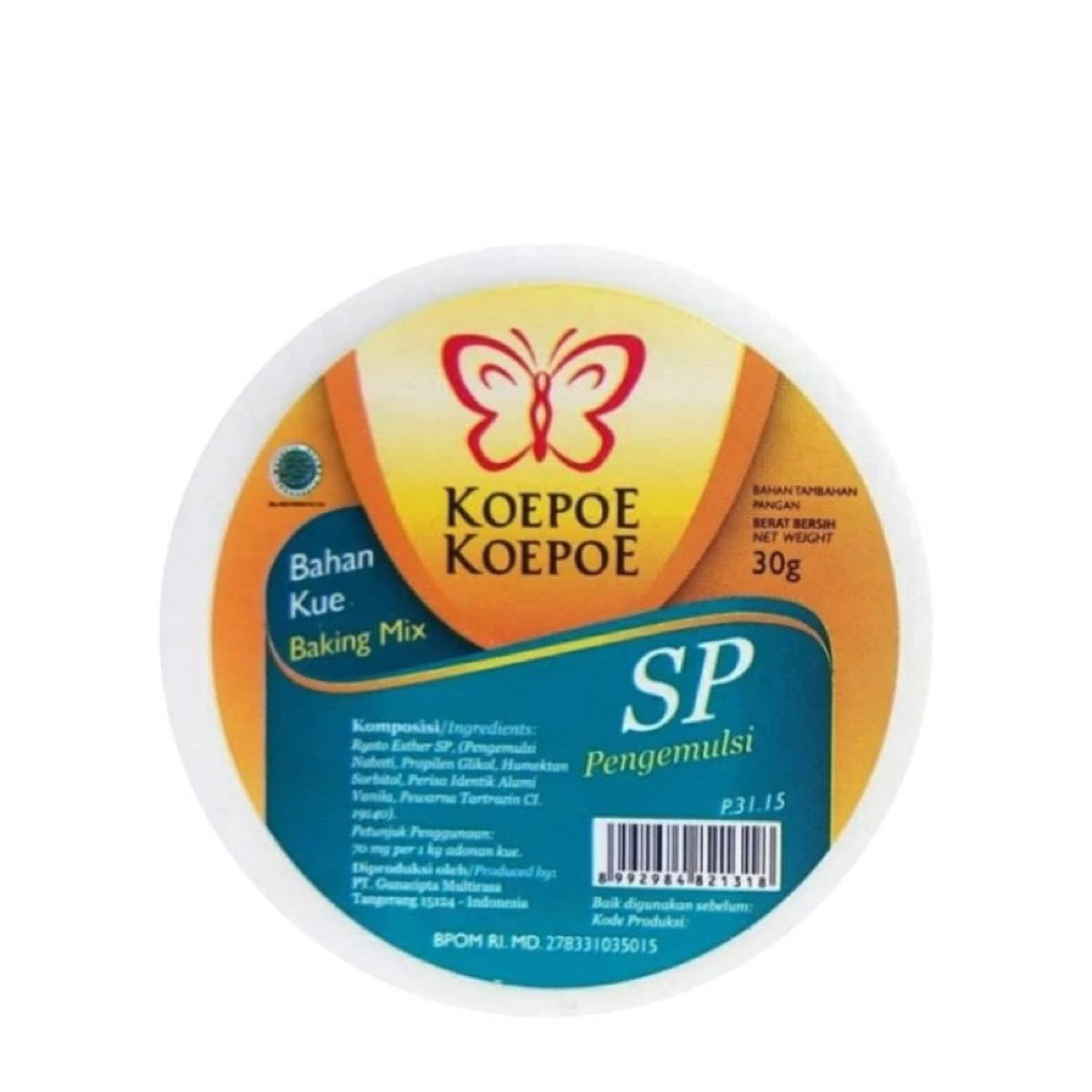 

KOEPOE-KOEPOE BAKING MIX SP PENGEMULSI 30gr
