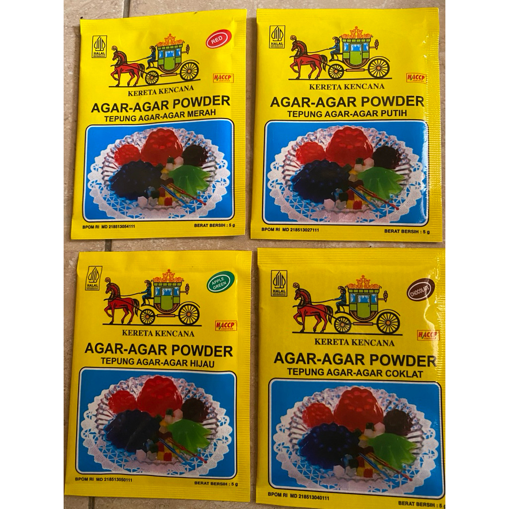 

ECER 1 PCS AGAR AGAR KERETA KENCANA 5gr