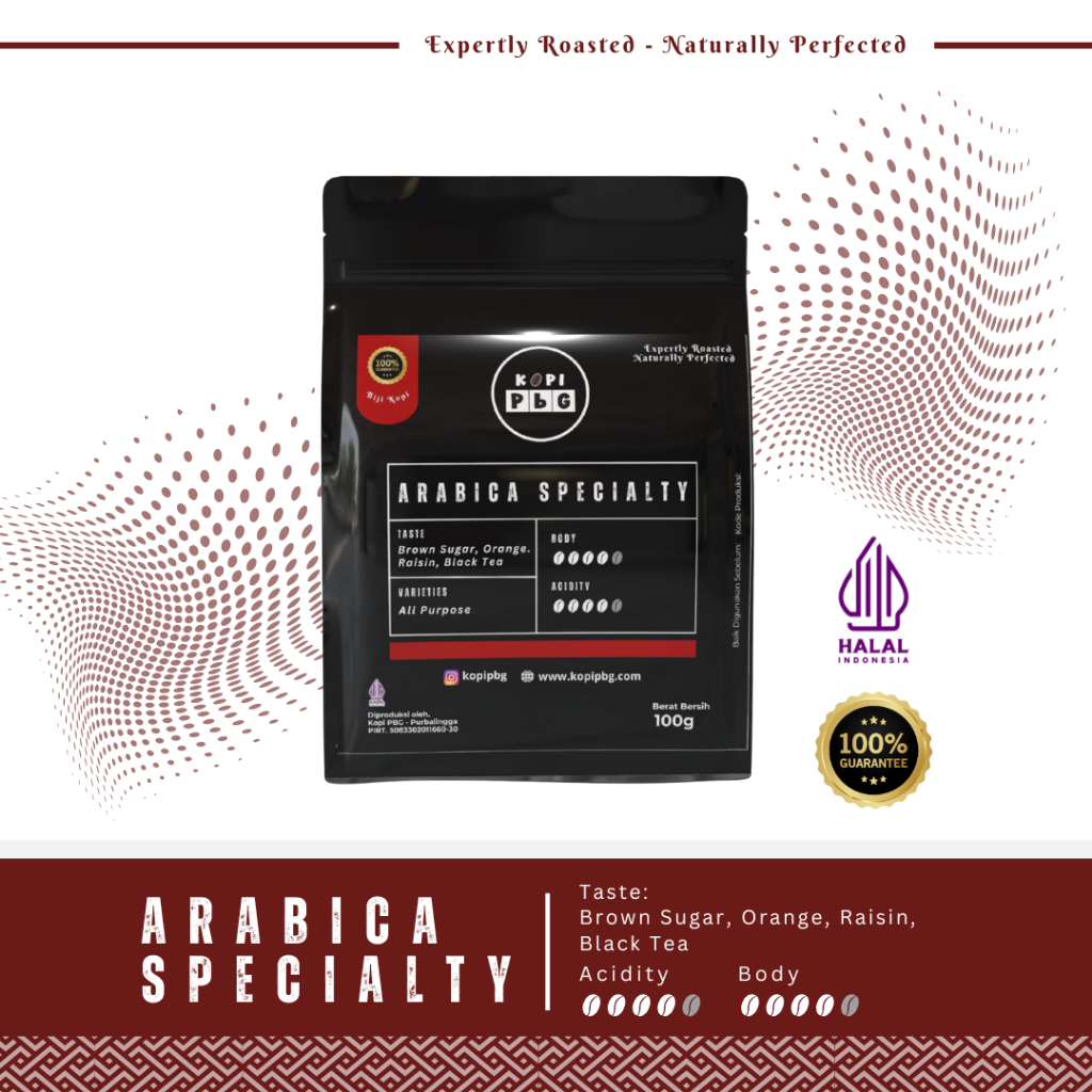 

Kopi PBG Arabica Specialty - 100gram