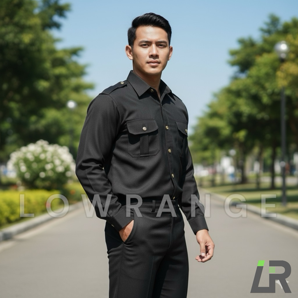 Seragam Safari Security Satpam / Setelan Safari Security / Baju Safari Security / Setelan Satpam / S
