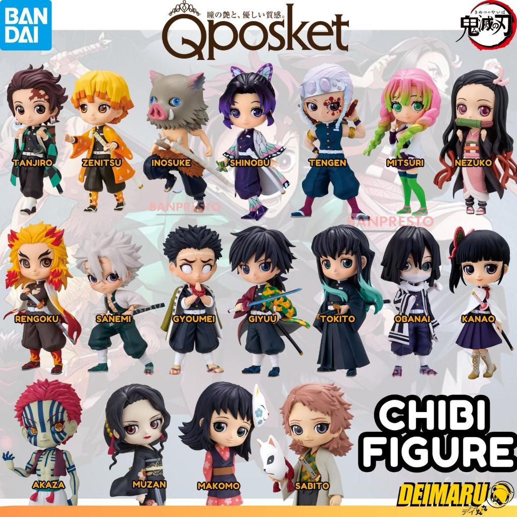 Q Posket Figure Kimetsu No Yaiba Demon Slayer Ver. A Japver QPosket Action Figure Tanjiro Nezuko Zen
