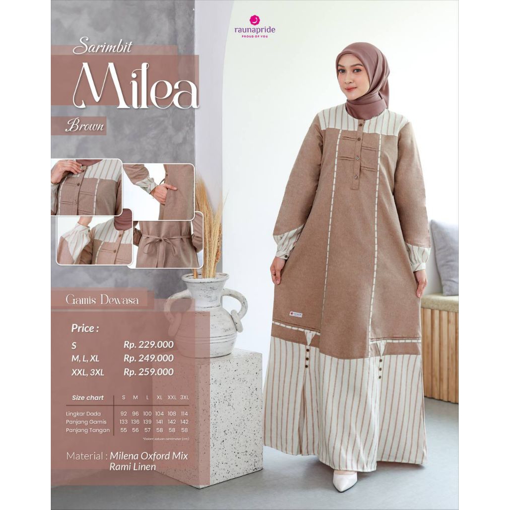 Gamis RGF Milea Brown Dress