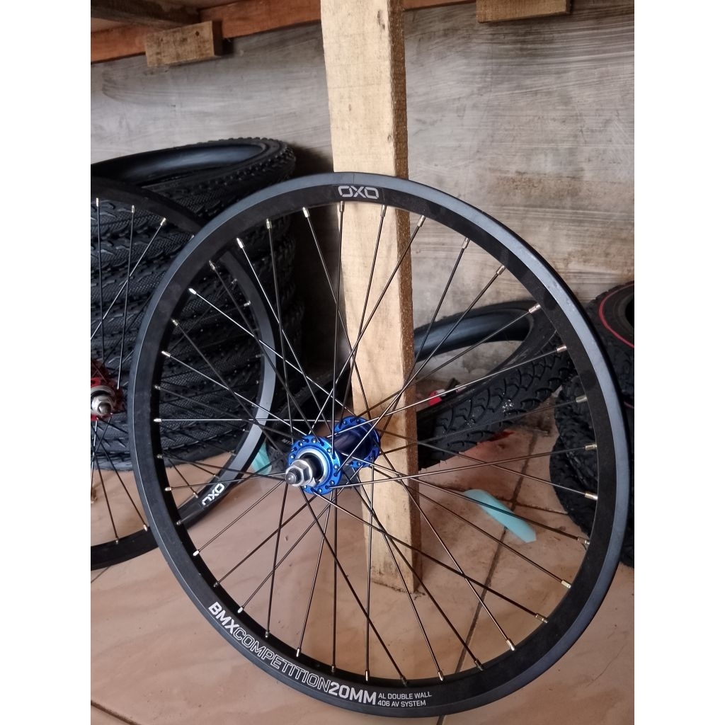 Velg / Lingkar Oxo Sepeda BMX 20" Lingkar Merk Oxo Competition Set Dan Hub Alloy