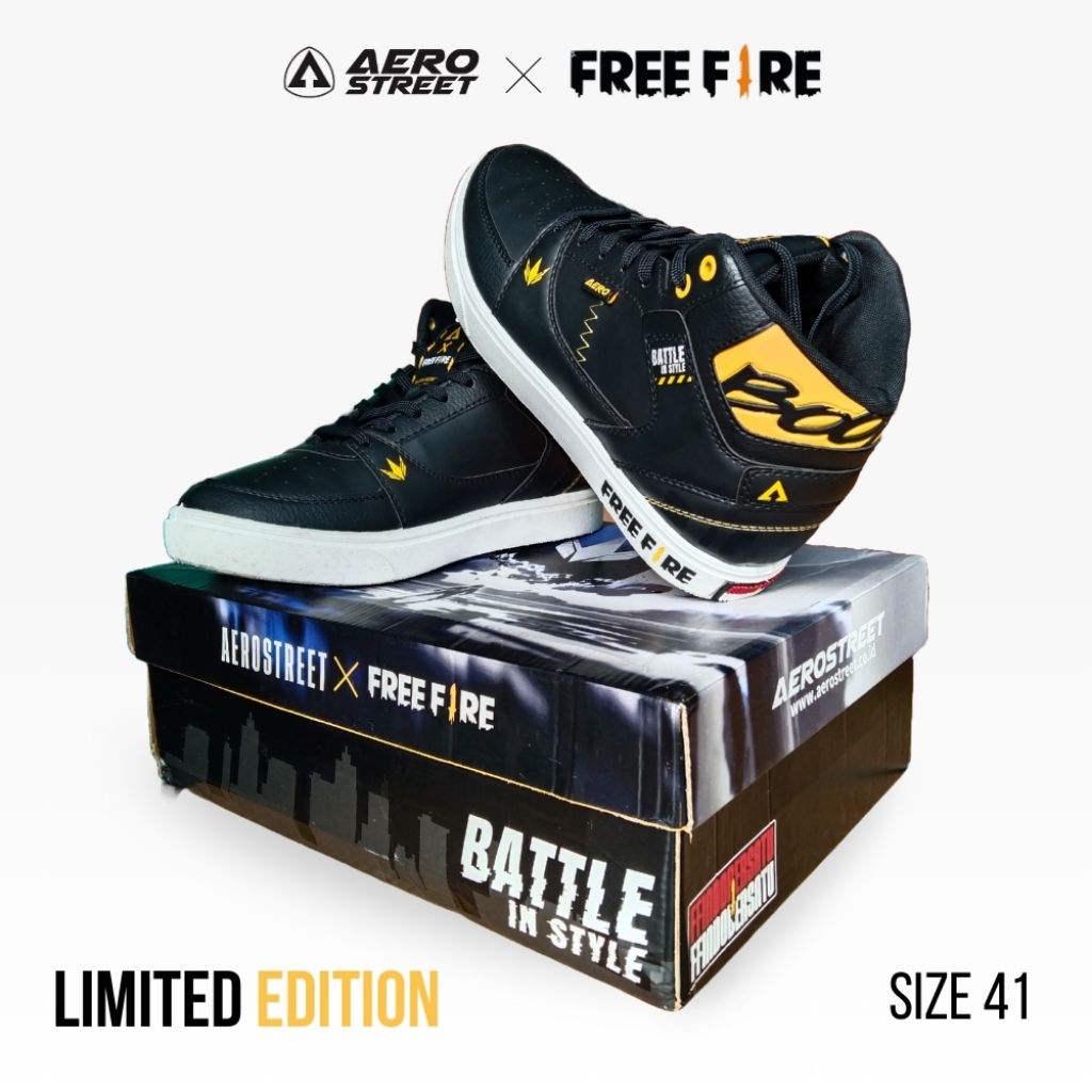 Aerostreet x FreeFire Limited Edition Ukuran 41