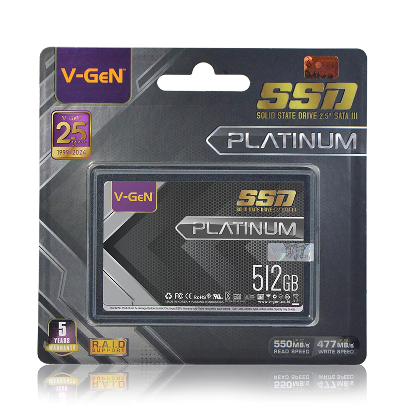 SSD V-Gen 512GB SATA III Platinum