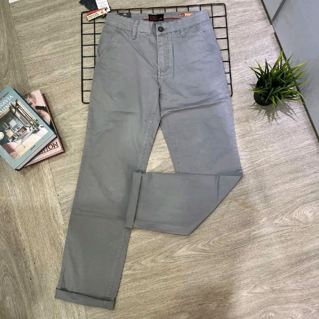 celana chinos cardinal original slimfit stretch pria panjang