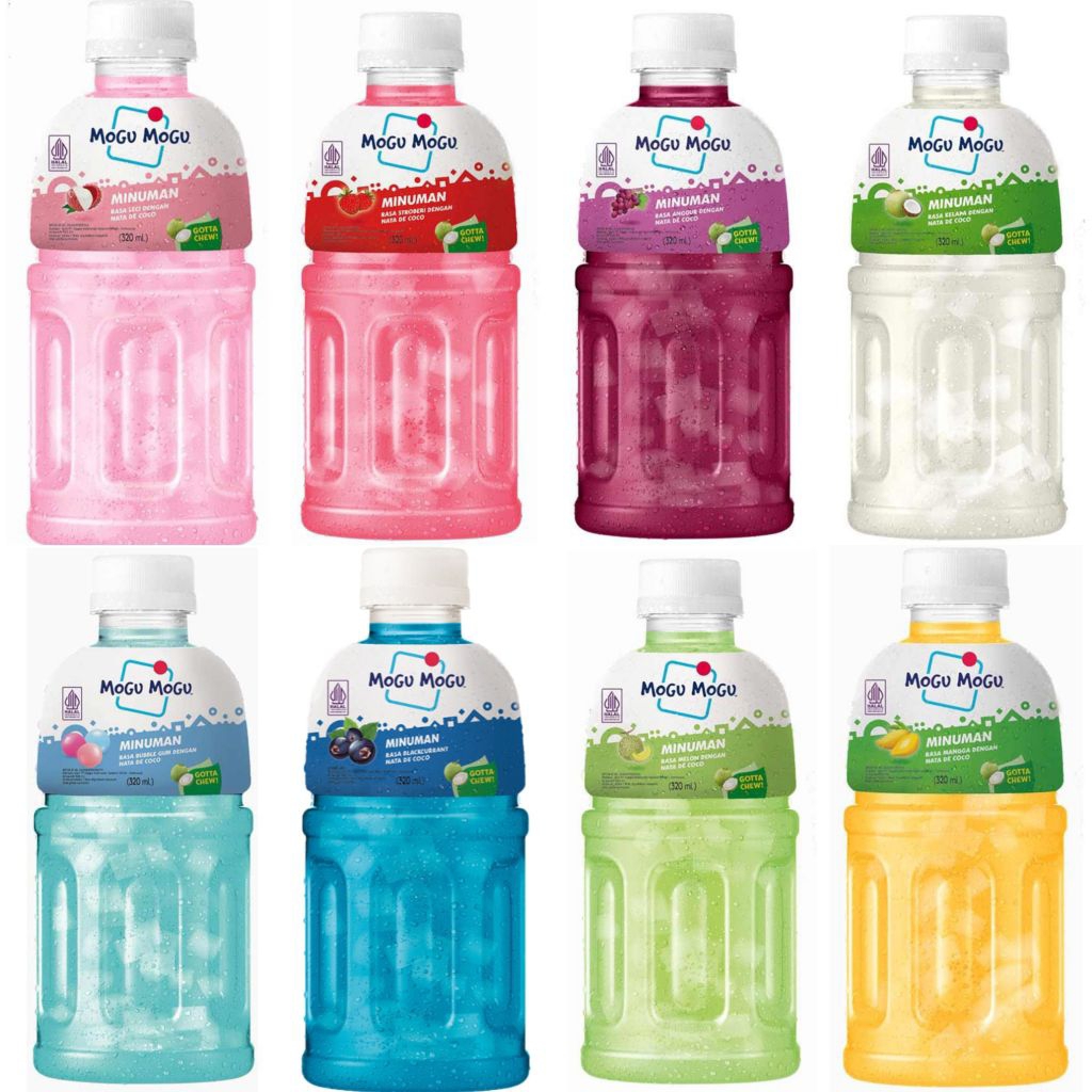 

(instant saja) MOGU MOGU Minuman Nata De Coco Strawberry leci coconut melon mangga anggur blackcurrant bubble gum