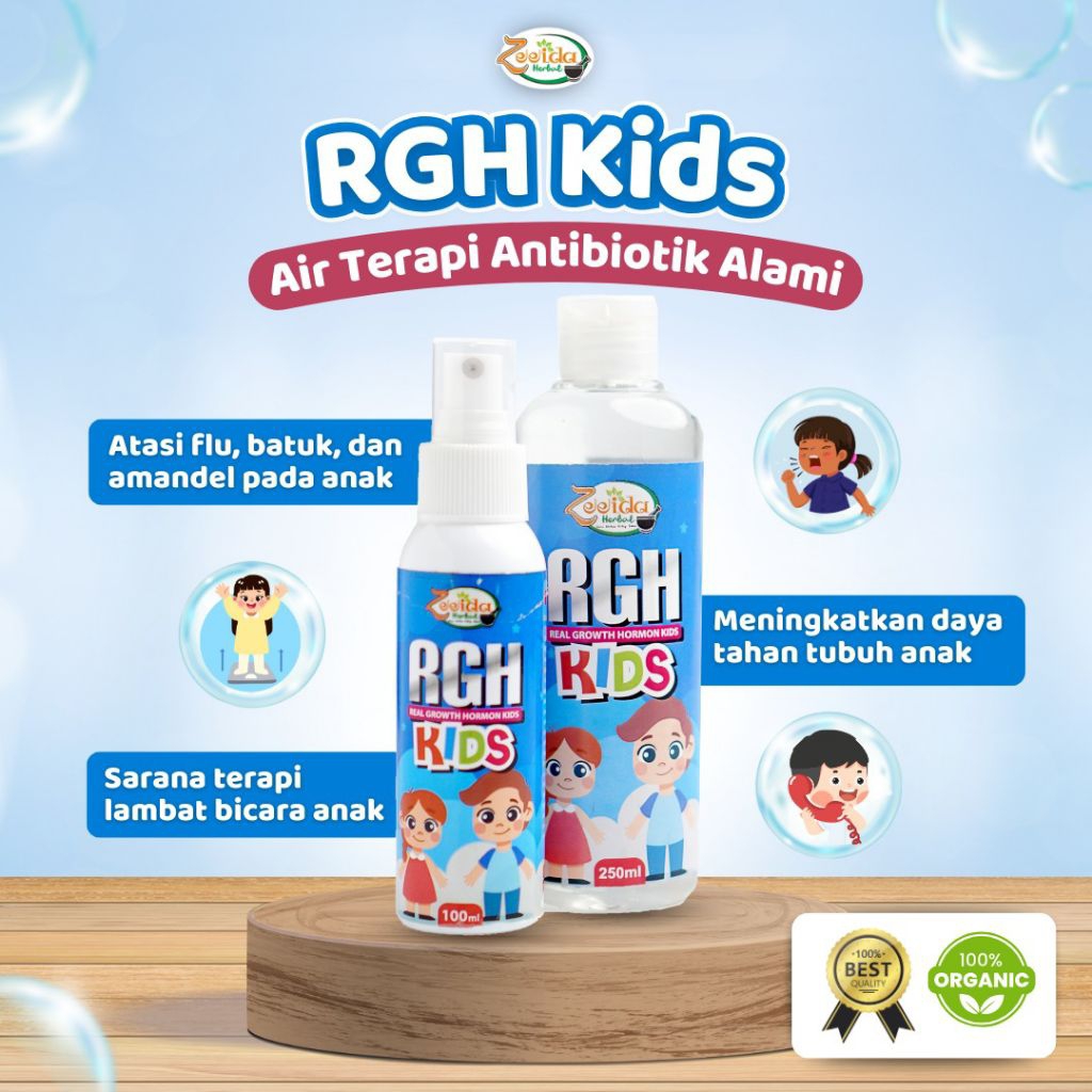 RGH Kids dan Premium Zeeida untuk Batuk Pilek Flu dan Speechdelay